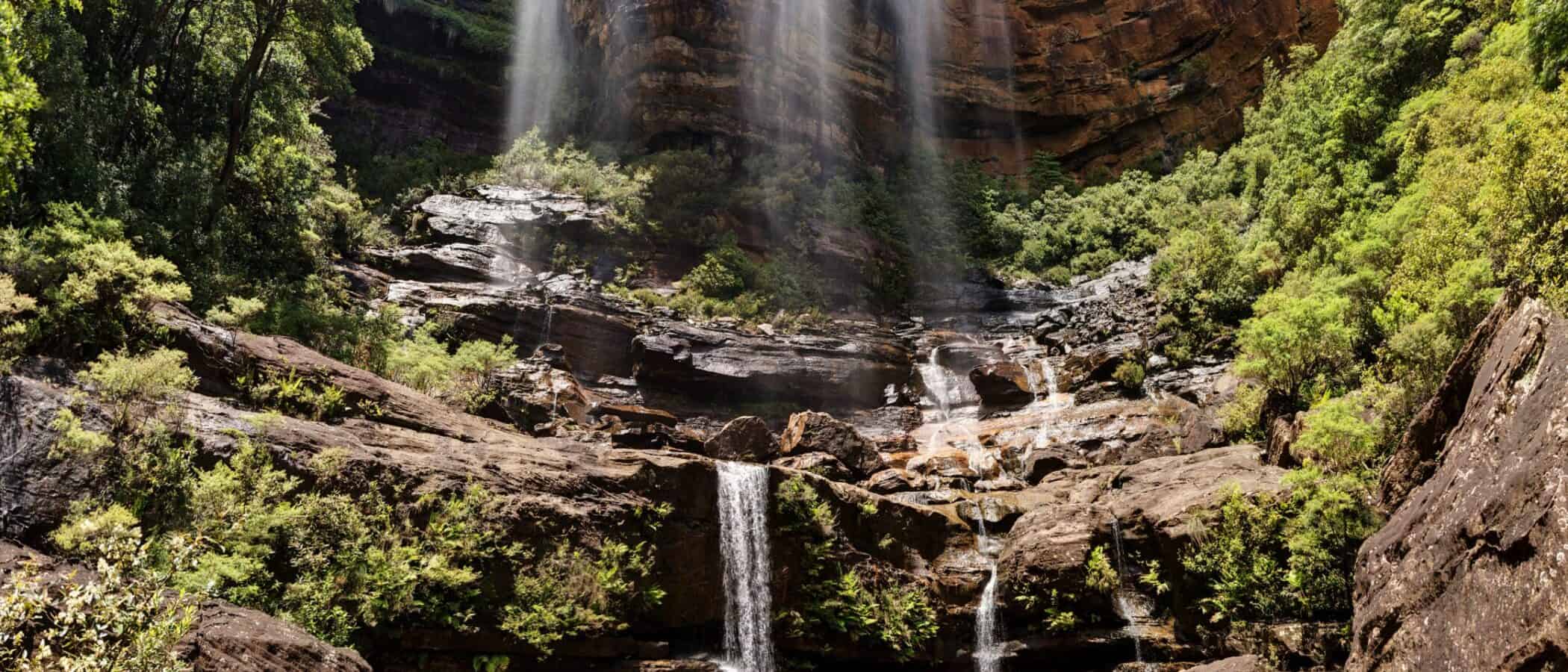blue mountains waterfall
