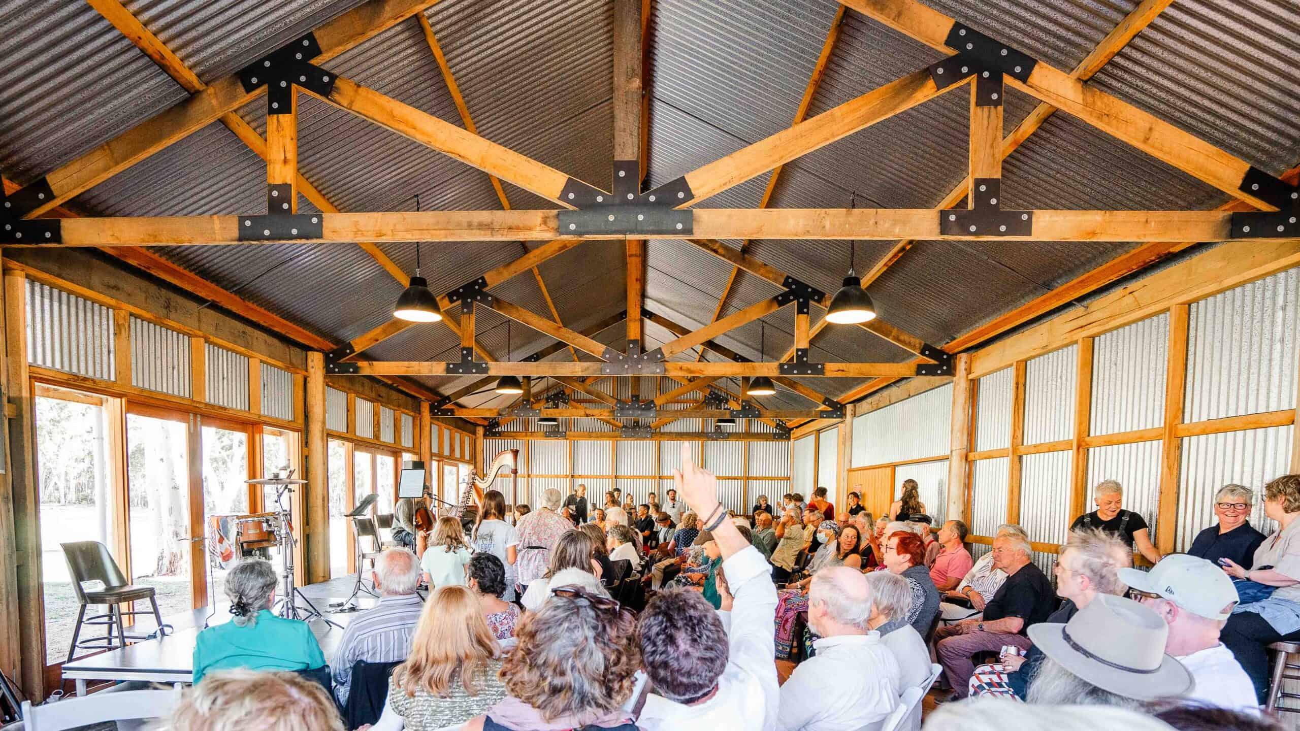 Audience enjoying live music at Megalong Valley Music Festival 2027.