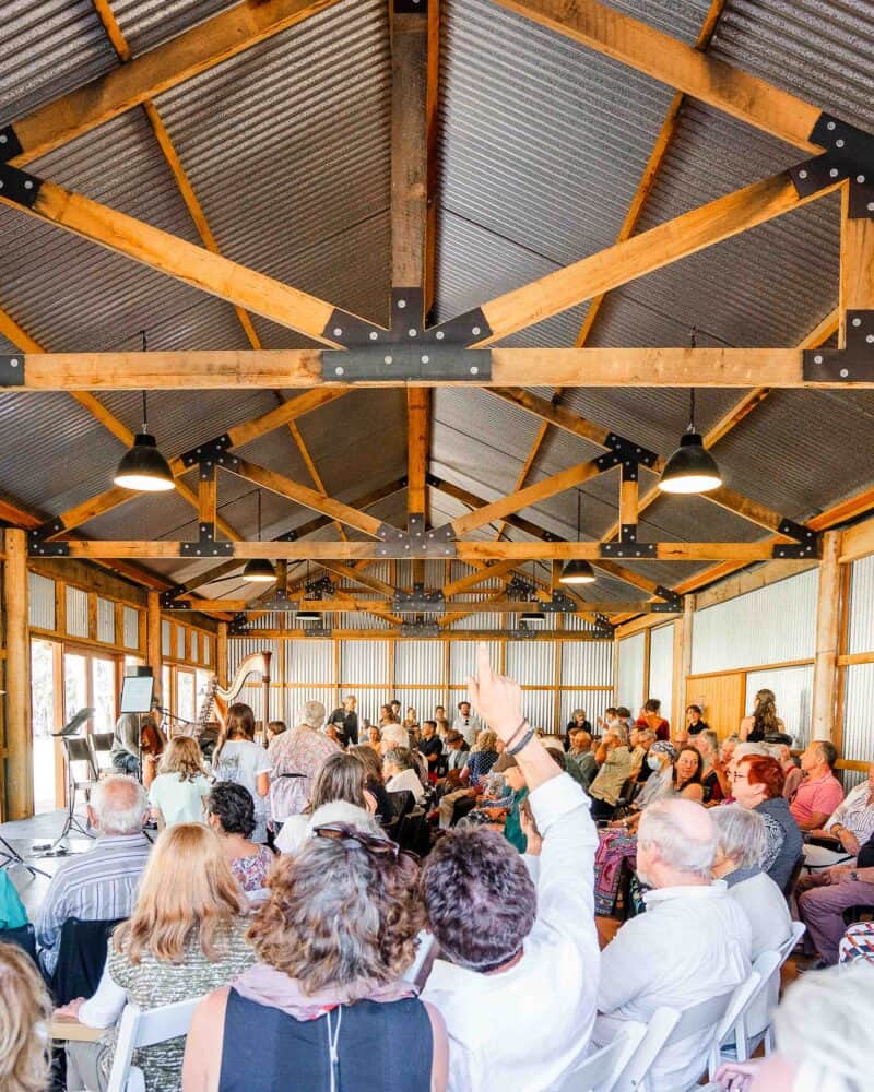 Audience enjoying live music at Megalong Valley Music Festival 2027.