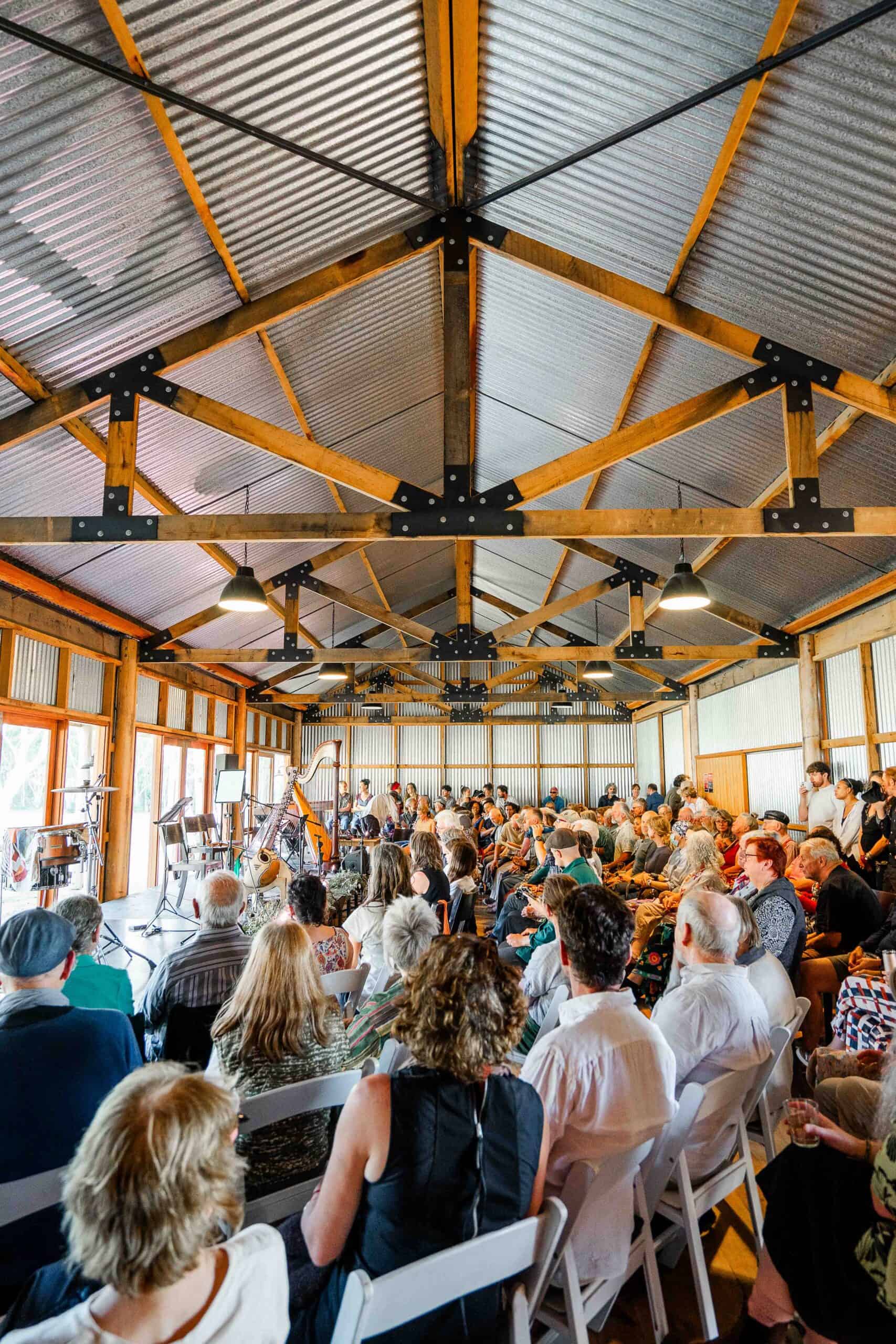 Audience attending a live music event at Megalong Valley Music Festival 2027.