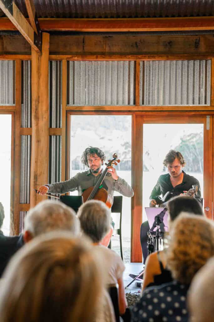 Live acoustic music performance at Megalong Valley Music Festival 2027.